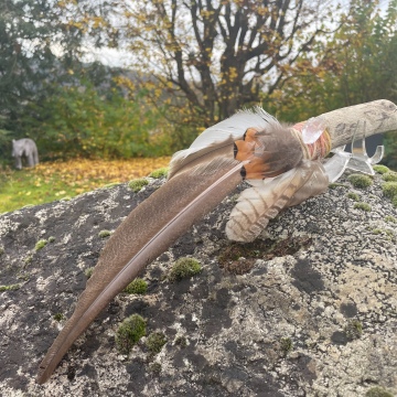 Federfächer zum räuchern