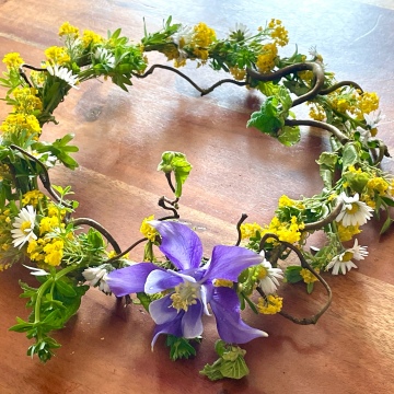 Haarblumenkranz für Blumenkinder, Braut oder Natur-Rituale