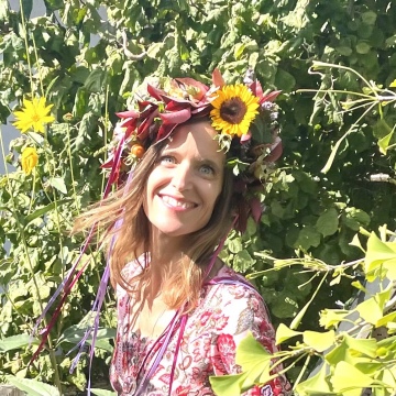 Haarblumenkranz für Blumenkinder, Braut oder Natur-Rituale