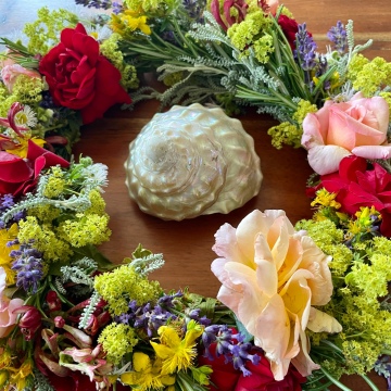 Blumenkranz aus Wildblumen